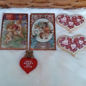 Set Of 5 Valentine Magnets